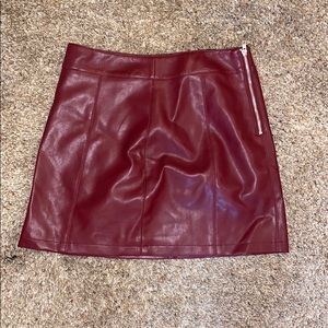 Leather skirt